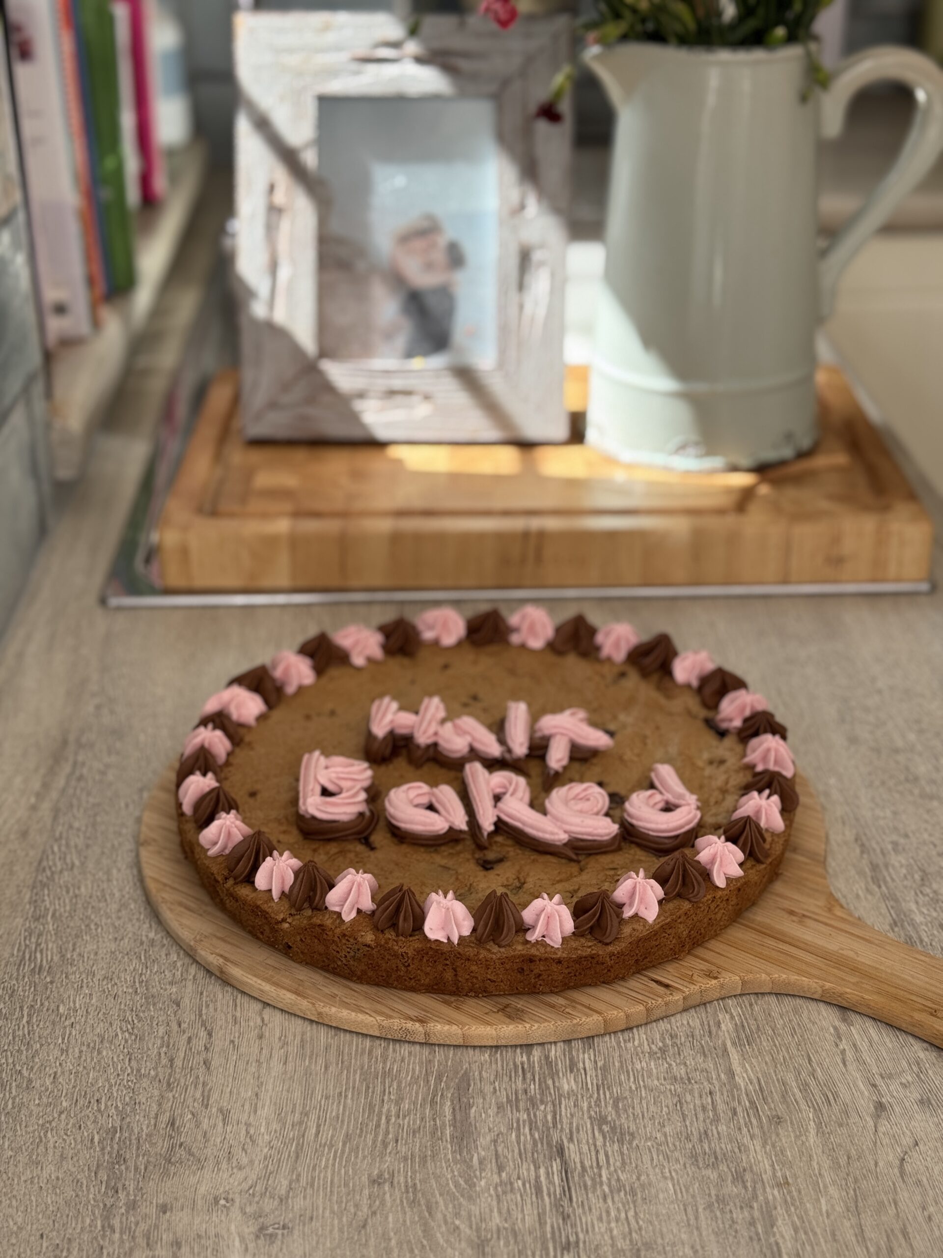 Cookie Cake with Whipped Ganache