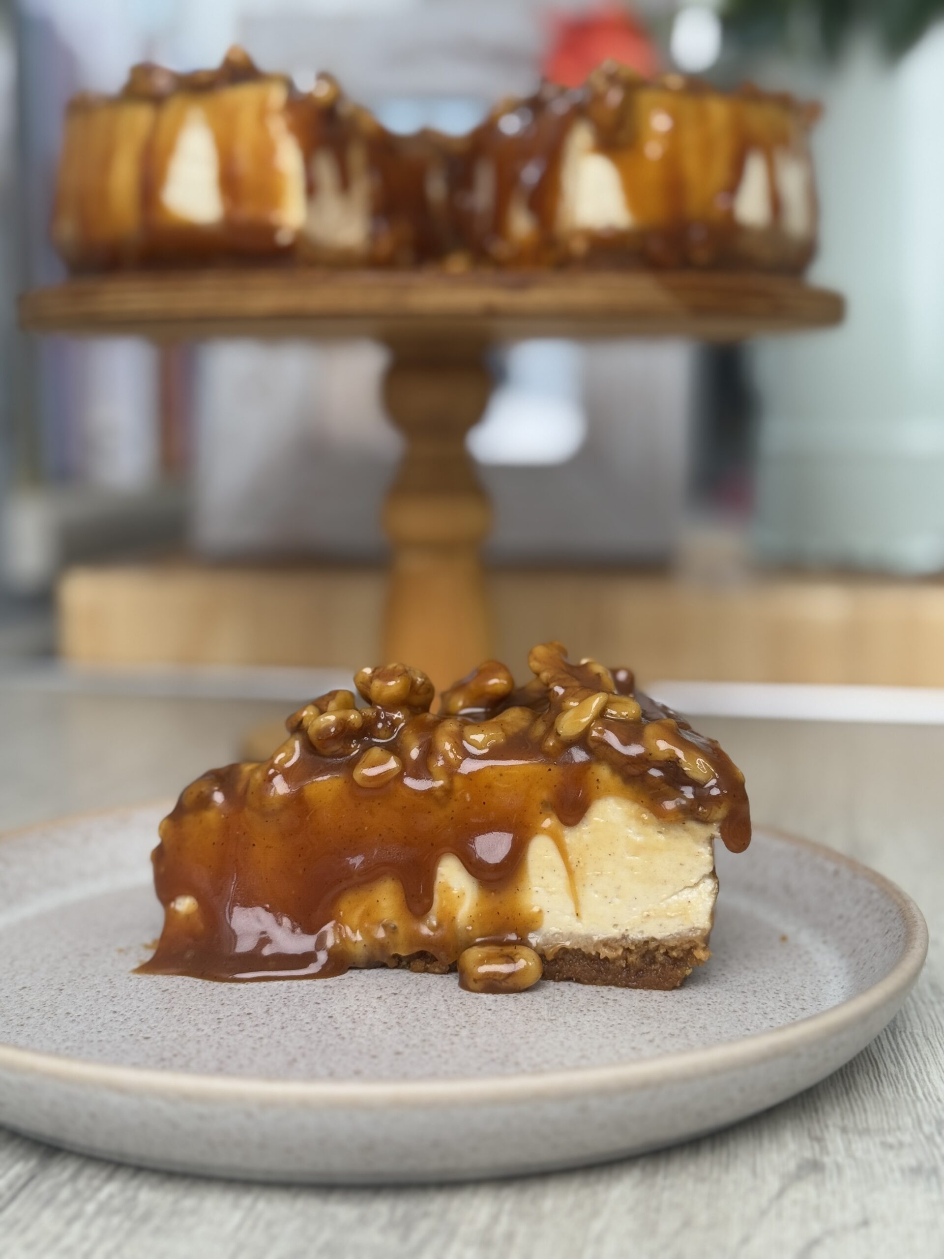 Spiced Baked Caramel Cheesecake